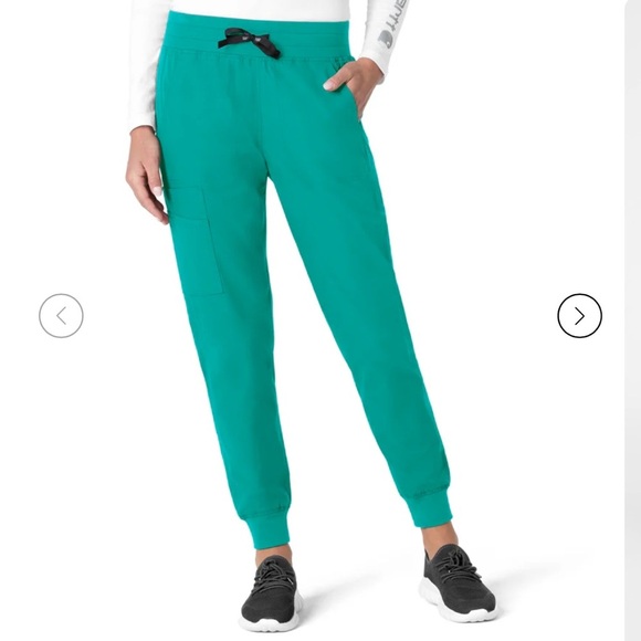 Carhartt Force Essentials Women's Jogger Scrub Pant in Teal Blue Size Small Reg - Picture 1 of 16
